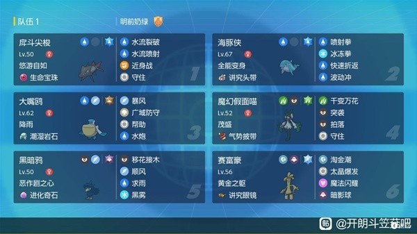 《宝可梦朱紫》猛冲雨天队配置推荐